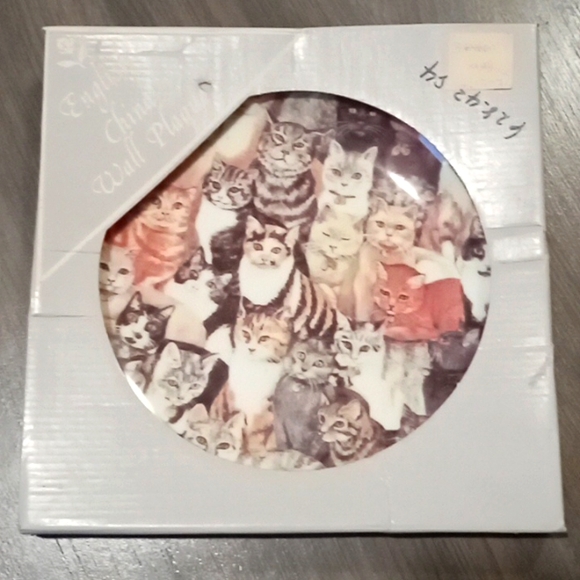Royal Vale Decorative Cat Plate in Box - Picture 4 of 8